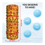 African Traditional Patterns Thin Wrap Scarf Bandana Neck Gaiter Face Cover Headband