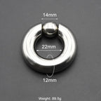 1Pc Large Gauges Stainless Steel CAPTIVE SPRING BEAD RING for Septum Piercing BCR Nose Ring Hoop Expander Earlobe Earrings 00G