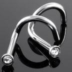 100Pcs/lot Surgical Steel Nose Piercing Stud Earrings Nostril Piercing Crystal Nariz Pirsing Nose Rings for Women Jewelry Gift