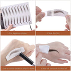 4D Hair-Like Eyebrow Stickers Waterproof Eyebrow Tattoo Water Transfer Eye Brow Enhancer Long Lasting Korean Cosmetics