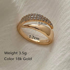 2025 New Stainless Steel 18 K Golden Plated Sun Rings for Women Natural Stone Inlaid in Hollow Metal Texture Ring Trendy Jewelry