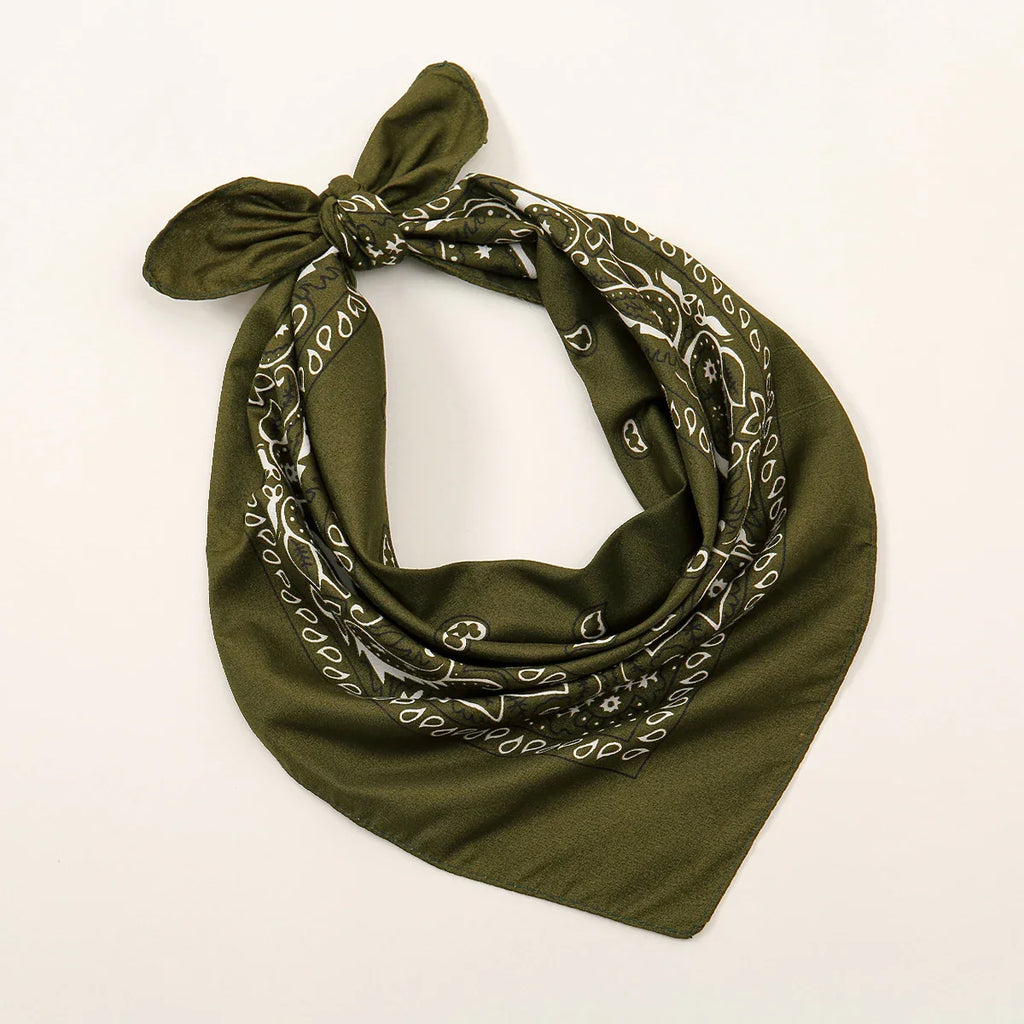 Bohemian Print Bandana Paisley Printed Headbands Hiphop Kerchief Outdoor Unisex Headband Wrist Wraps Face Mask Handkerchief