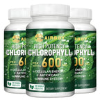 Chlorophyll Capsules 600mg - for Energy, Immunity, Skin & Internal Deodorant