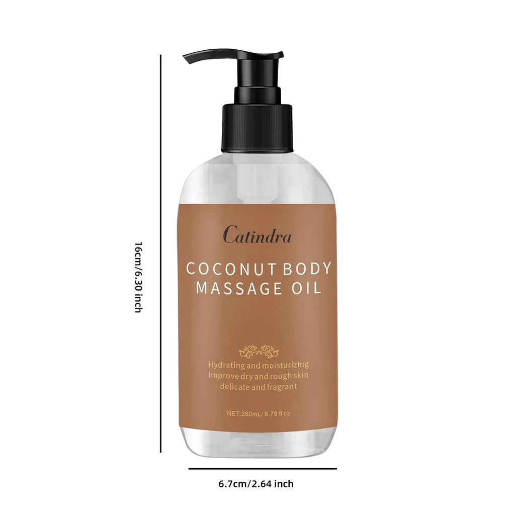 Catindra Body Smooths Skin Coconut Massage Oil Replenish Collagen Skin Tightening Moisturizing Firming Body Cleansing Essence