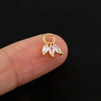 1PC Little Star Moon Snake Crystal Charms Pendant Helix Daith Earrings for Women Hanging Matching Piercing Lobe Tragus Jewelry