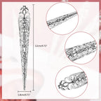 5Pieces Fingertip Claw Nail Ring Decoration Accessory Finger Joint Protector Halloween Cosplay Drama Dance Performance