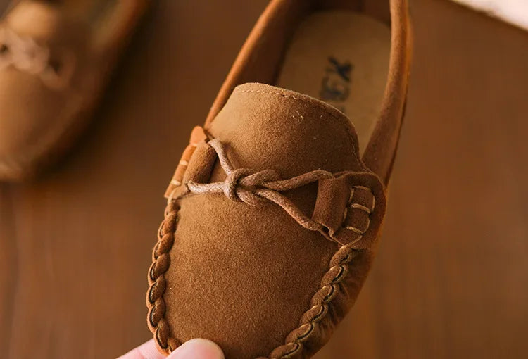 Children Loafers Shoes Boys Flat Sneakers Baby Kids Casual Shoes Toddler Girls Breathable Slip-on Shoes Soft Bottom Solid Color