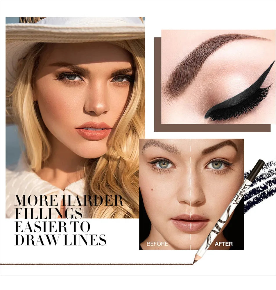 1pcs Eyebrow Pencil Waterproof Art Tint Makeup Eye Brow Pen Enhancers Long Lasting 5 Colors Eyebrow Pen Women Beauty Cosmetic