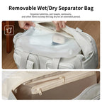 AJI Women Travel Bag Nylon Handheld Travel Bag Carry On Luggage Bag Large Capacity Weekender Gym Sport Holdall Overnight Bag