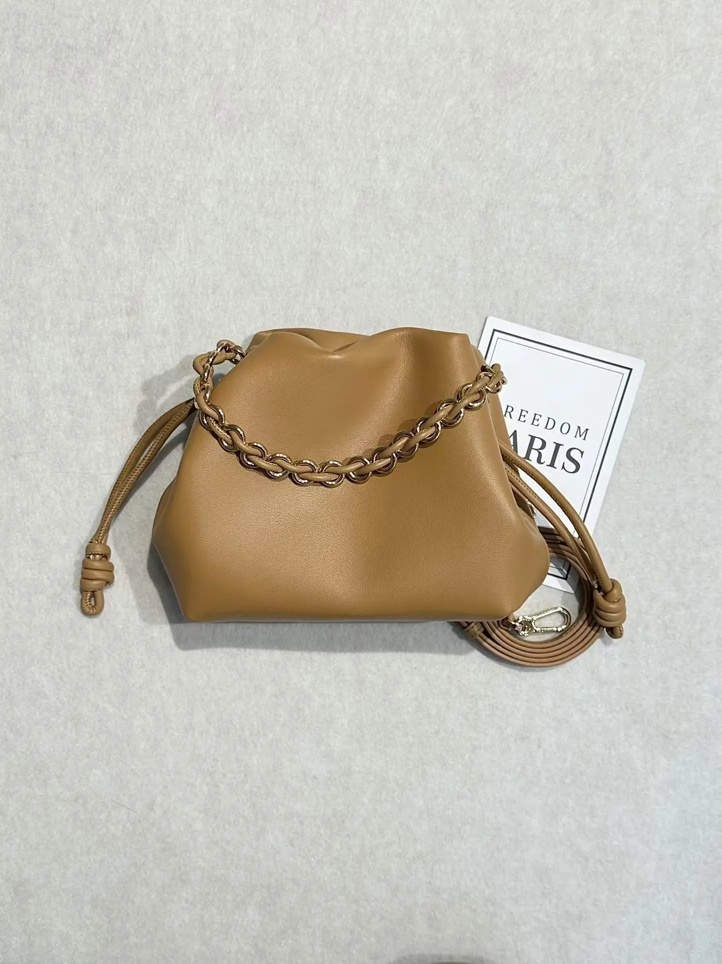 Brand Design Fashion High-grade Texture Leather Cloud Bag Luxury Ladies High Quality Cowhide  Shoulder Crossbody Bags For Women