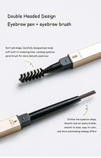 Double Head Eyebrow Pencil with Brush Waterproof Smooth 5 Colors Eye Brow Pen Tint Mascara Enhance Cosmetics Beauty Women Makeup
