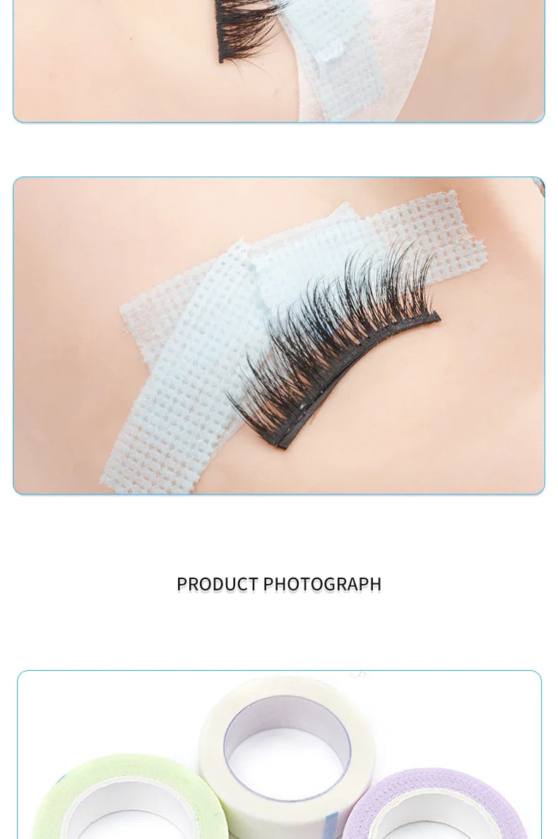 10 Rolls Eyelash Tape For Lash Extension Breathable Non-woven Tape Under Eye Pads Adhesive Eye Stickers Makeup Tools Eye Patches