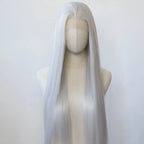 13*4 Dark Brown Synthetic Lace Front Wigs Chocolate Brown Long Straight Lace Front Wig for Women Pre Plucked Natural Hairline