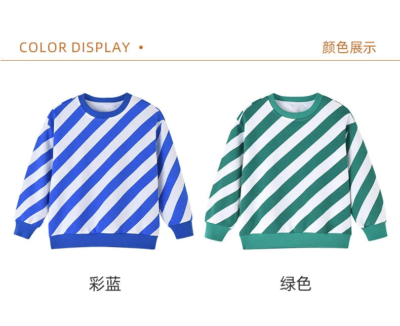 Children Sweatshirts 2024 Autumn Winter Shirts for Kids Long Sleeve Boys Pullover Girls T-shirts Teenager Outfits Baby Outerwear