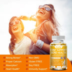 Calcium Magnesium Vitamin D3 & K2 - Supports healthy joint structure, function & comfort, muscle, immunity, bones, non-GMO