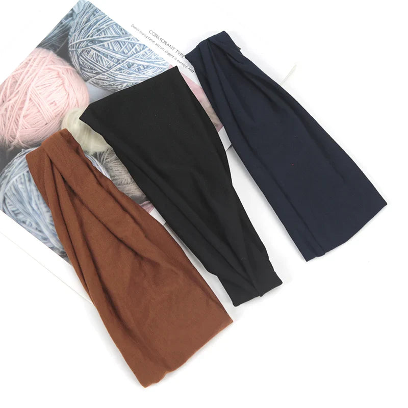 3Pcs/set Hair Band Fashion Elastic Headbands Twisted Cross Head Wrap Hair Band Hair Accessories for Women Simple Headband
