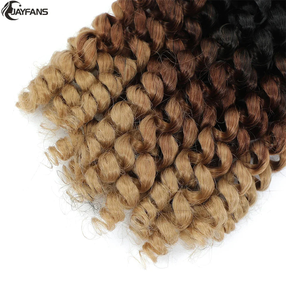 1- 5 Packs 8 inch Jumpy Wand Curl Jamaican Bounce Crochet Hair Natural Black Wand Curls Crochet Hair Short Curly Crochet Braids