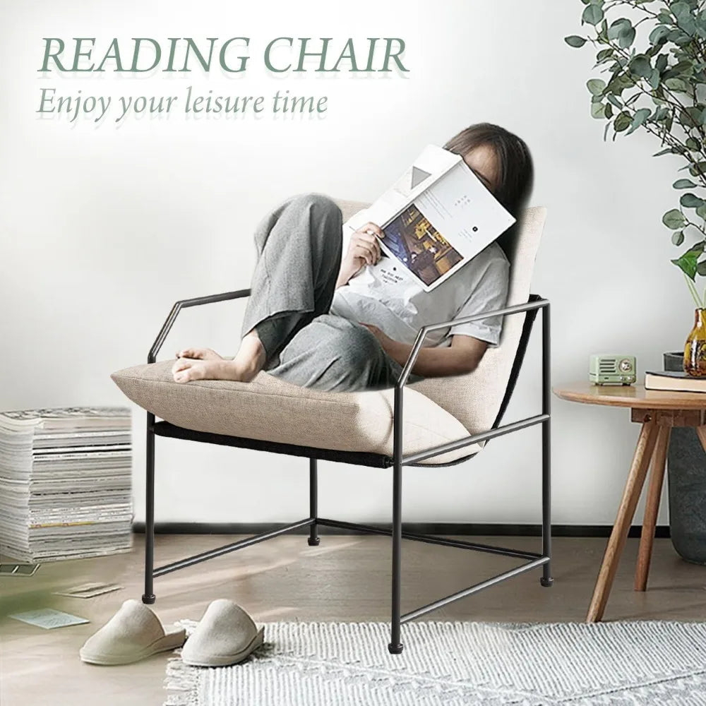 Accent Chair Living Room Chairs Accent Chairs Set of 2 Comfy Reading Chair for Bedroom Upholstered Lounge Chair Mid Century