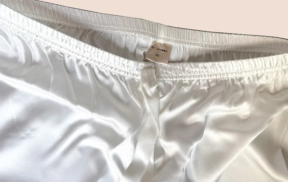 100% Real Mulberry Silk Womens Pajamas Set Sleepwear Pjs Button Down Short Sleeve Shirt Top and Shorts Loungewear 2 Piece M-4XL