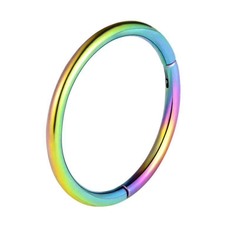 1PC Surgical Steel Tornito Nose Clicker 16G 18G Septum Piercing Clicker Ear Cartilage Pircing Earring Helix Septum Cliker Ring