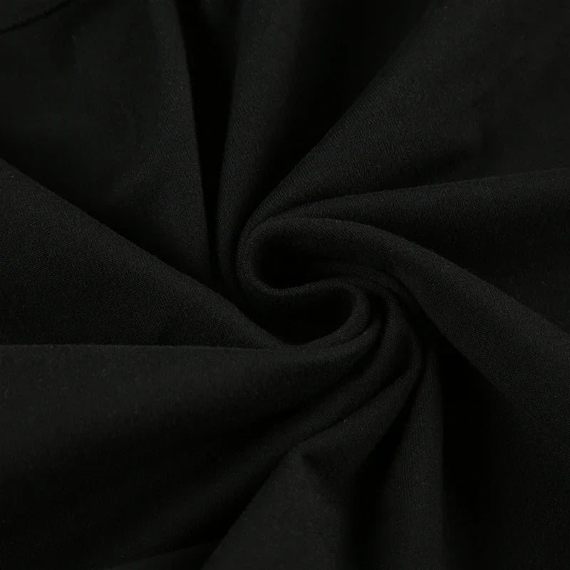 Backless Chic Fashion Skinny Sexy Long Sleeve Short Dress Women Rave Baddie Clubwear Black Solid Party Dresses