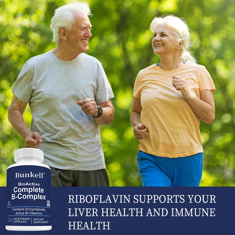 Bioactive Complete B Complex, Supports Liver, Immune System, Promotes Healthy Energy, Metabolism, Complete B Vitamins