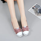 Canvas Small White Shallow Cut Summer Flat Sport Casual Ladies Soft Sneakers Platform Zapatillas De Mujer Tenis Women Luxury