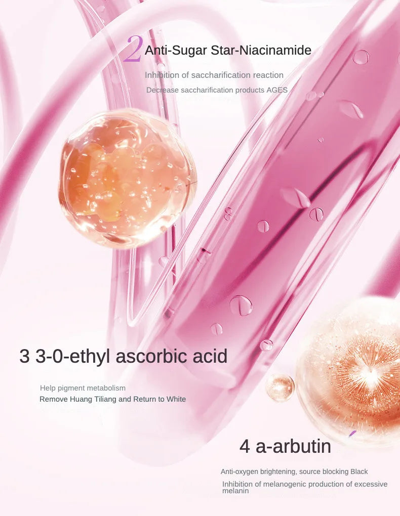 28 pcs/set 377 Whitening Ampoule Essence, Vitamin C Anti-Aging Essence, Niacinamide Brightening Essence Korean Skincare Products