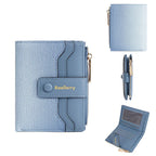 Baellerry High Quality Women Wallets New Simple Short Card Holde Brand Female Purse Photo Holder Coin Pocket Zipper Women Wallet