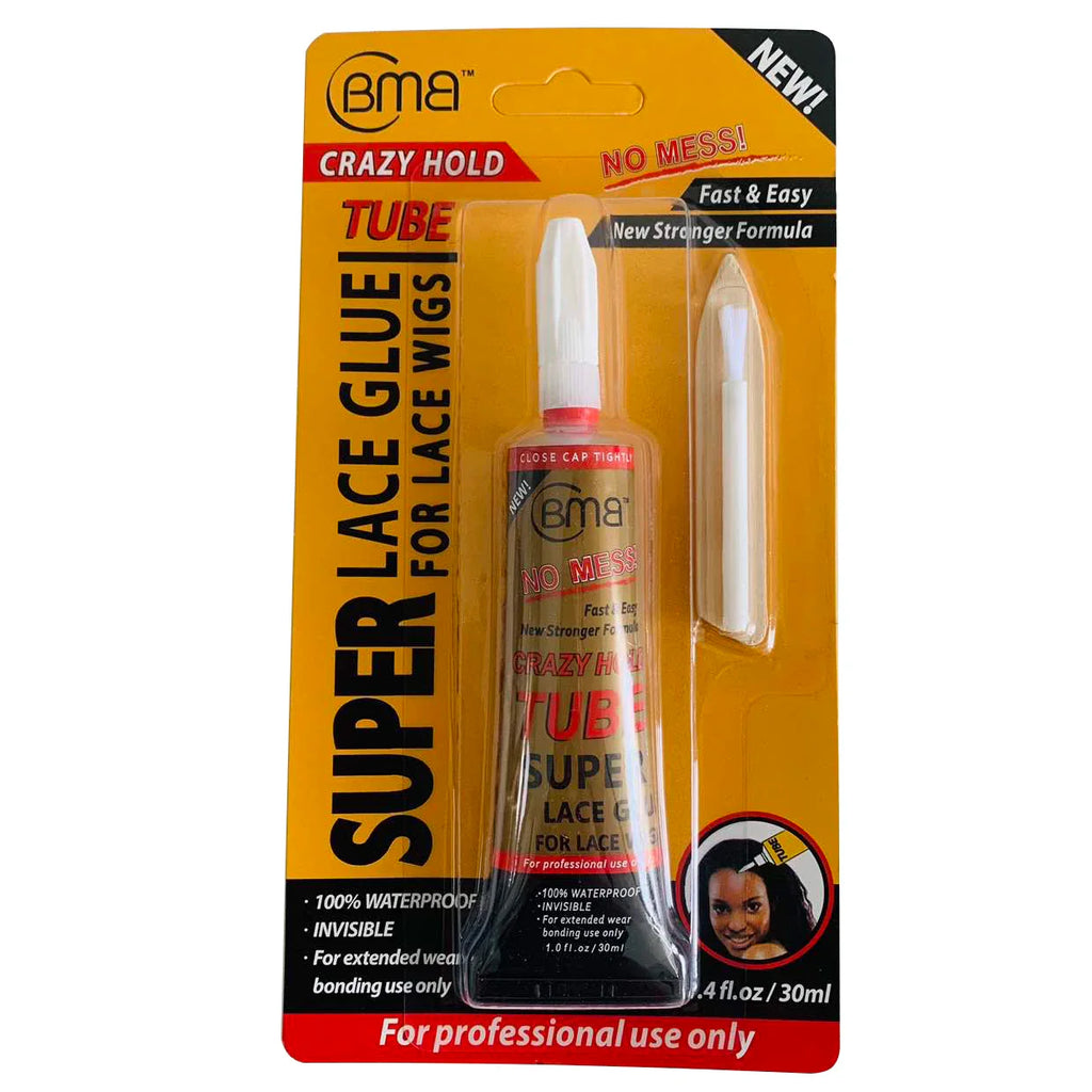 BMB Crazy Hold TUBE Super Lace Glue For Lace Wigs Waterproof Invisible Bonding Glue Replacement Adhesive Strong Hold Hair Glue