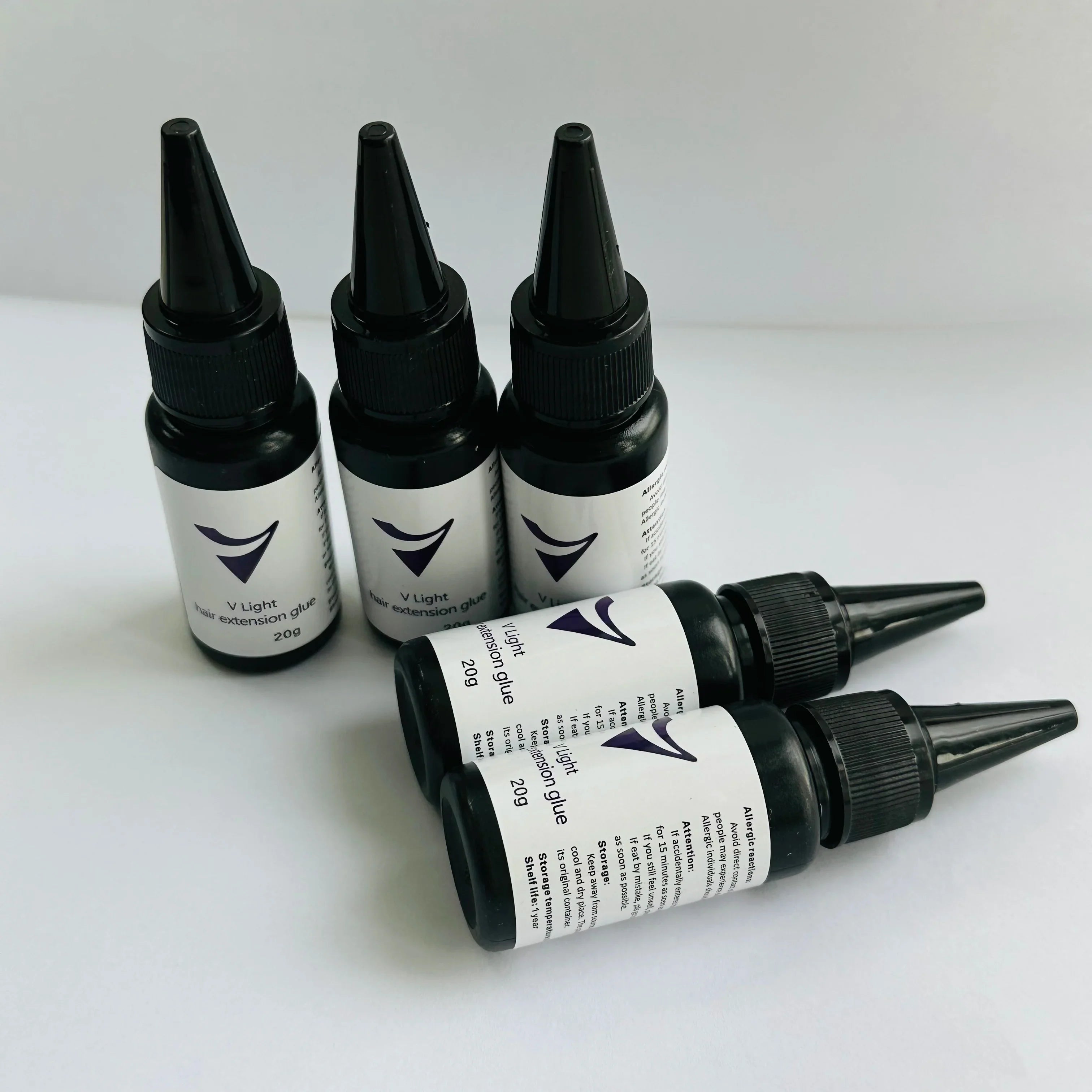 5/3/1PCV-Light Technology Hair Extension Clear Wig glue 20g V-light Traceless tool for tape Hair Extension Fast Grafting Tool