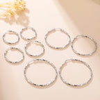 Cazador Geometric Twisted Hoops Earrings Women Real Gold Plated Stainless Steel Earrings Trend 2025 Jewelry Party Birthday Gift