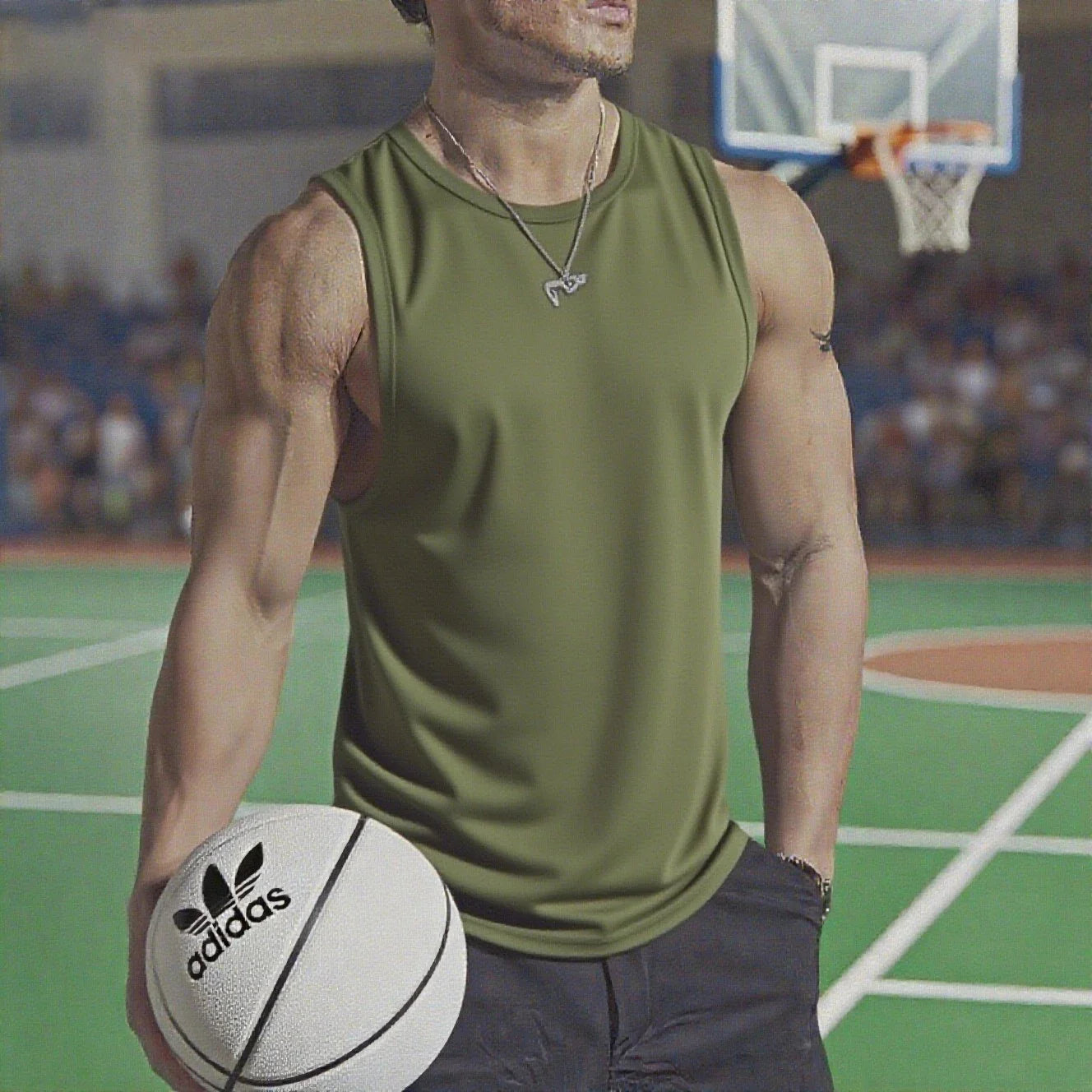 2025 New Summer Marathon Quick Dry Sports Tank Top Men's Sleeveless Tank Top Running Training Basketball Loose Fit Tank Top