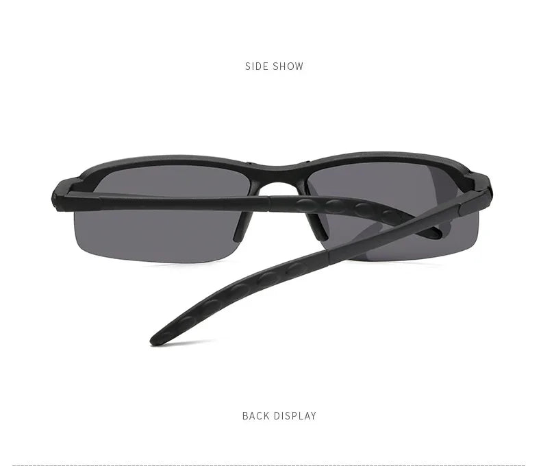 1/2PCS Night Vision Glasses Men Anti-Glare Driving Goggle Half Frame Polarized Sunglasses for Driver UV400 Day and Night Glasses