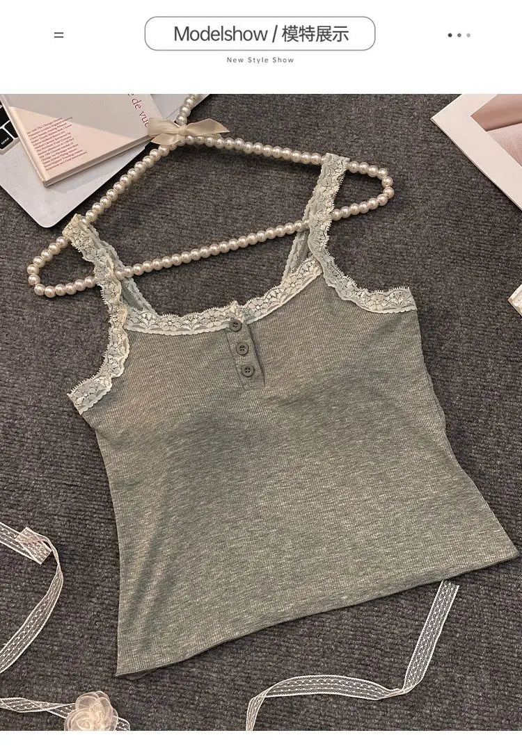 Casual Women Pajamas Summer Sleepwear Spaghetti Strap Shorts Sets 2 Pieces Night Wears O-neck Korean Sleeping Solid Home Suit