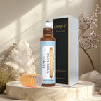 EUQEE 3PCS Fragrance Oils Roll-On Long Lasting Scent Coconut & Vanilla White Musk Baby Powder Fresh Linen Oud Wood Amber Romance