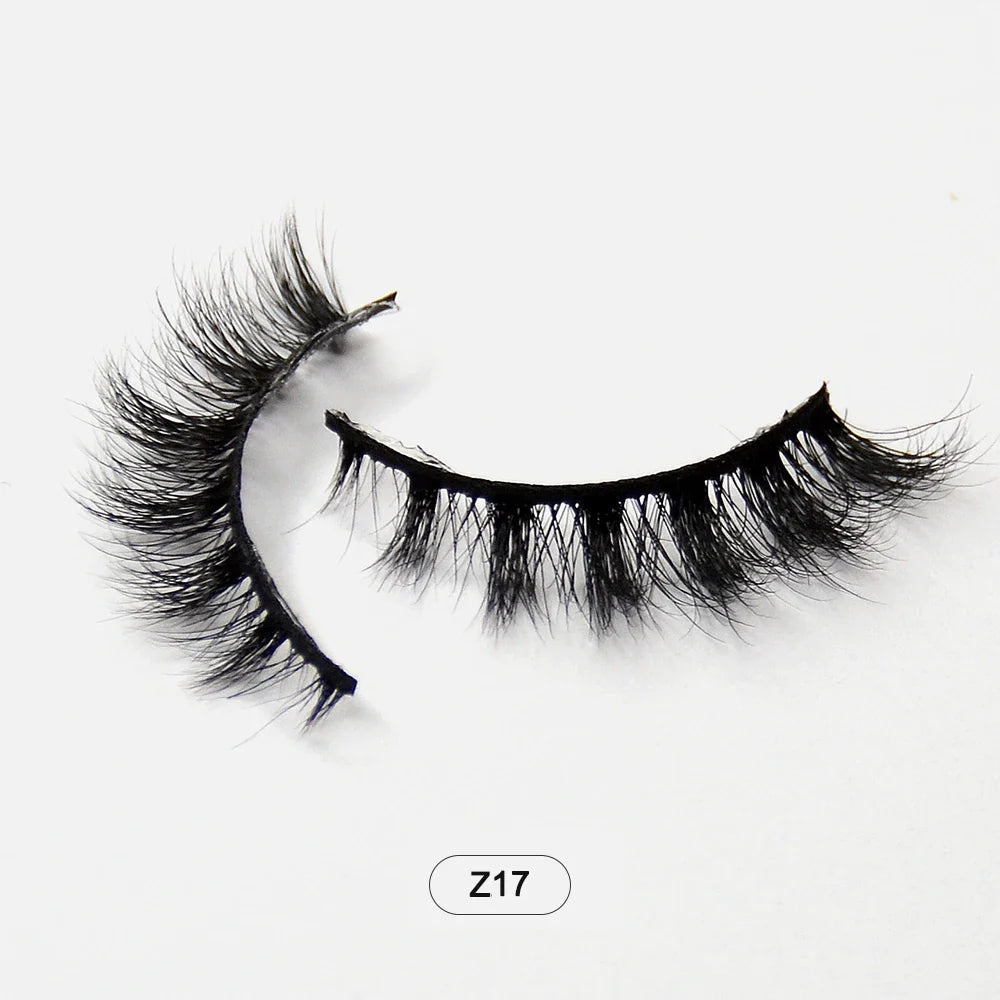 Dropshiping Makeup  Mink Lashes Fluffy Soft Full Fake Eyelashes Natural False Eyelashes Wispy Lash Extension