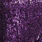 2024 New Fashion Women´s Autumn Sequin Party Dress, Sparkle Long Sleeve Round Neck Short Cocktail Dress with Belt