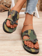2025 Summer Women Slippers Platform Sandals Fashion Open Toe Shoes Slip on Colorful Beach Shoe Ethnic Style Lightweight Slippers