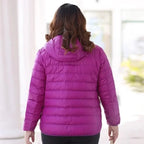 2024 Hooded Jackets Autumn Plus Size 7xl 6xl 5xl Fall Women's Lightweight Water-Resistant Packable Winter Warm Female Down Coats