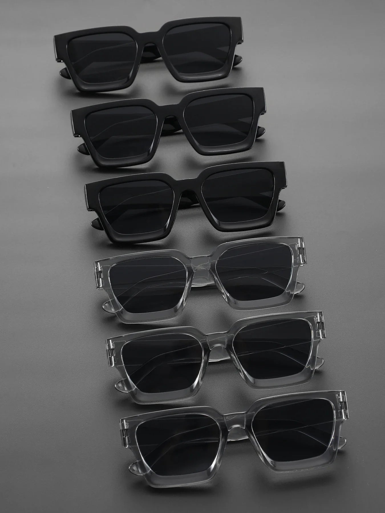 1/2 PC S Classic Fashion Square Plastic Frame Women Sunglasses For Men Daily Life Shades Eyewear Accessories.