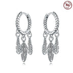 Earrings For Women Silver 925 Fashion Butterfly Snowflake Earrings Cubic Zircon Ear Studs Silver 925 Original Jewelry Gifts
