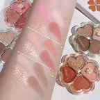 4Color Eyeshadow Palette Blush Eyeliner Eyeshadow Highlight Contour Palette Eyes Makeup Cute Beauty Cosmetics