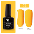 AWStorG15ml 2 IN 1 Crystal Top Coat Transparent Soak Off UV LED Nails Art Manicure Gel Nail Polish Varnishes Primer Function Gel