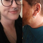 ASTM F136 Titanium Captive Bead Rings PIERC Nose Ring large size Earring 12G 2mm 3mm BCR Hoop Rings punk Piercing Body Jewelry