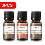 EUQEE 10ML Men's Fragrance Oil For Car Diffuser,Making Candle Leather Forest Pine Coffee Cake Cedarwood Bay Rum 1pcs/3pcs/6pcs