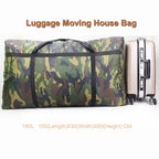 Camouflage Luggage Moving House Big Bag Thick Waterproof Oxford Cloth Moving Artifact Large Woven Storage Men's Travel Bag 180L