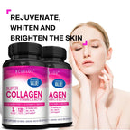 Collagen + Vitamin C plus Biotin, Anti-Aging Support, Antioxidant, Brightener, Skin, Hair & Nails Supplement, 120 Capsules
