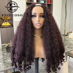 Afro Kinky Straight V Part Wigs with Bouncy Curls Short Synthetic Glueless Wigs for Black Women No Leave Out Clip in Half Wigs