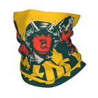 Custom Black AC DC Logo Camouflage Heavy Metal Band Bandana Neck Warmer Women Men Winter Hiking Ski Scarf Gaiter  Face Cover